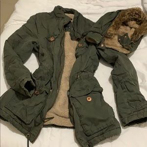 Removable hooded Parka